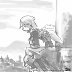 Size: 800x800 | Tagged: safe, artist:johnjoseco, rainbow dash, pony, g4, assassin's creed, clothes, crossover, female, grayscale, monochrome, solo
