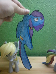 Size: 1944x2592 | Tagged: safe, derpy hooves, rainbow dash, oc, pegasus, pony, g4, craft, irl, paper child, photo, toy