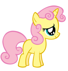 Size: 1476x1547 | Tagged: safe, artist:durpy, color edit, fluttershy, sweetie belle, pony, g4, female, recolor, simple background, solo, transparent background, vector