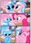 Size: 1741x2500 | Tagged: safe, artist:pyruvate, aloe, lotus blossom, pinkie pie, comic:the usual, g4, blushing, comic, female, lesbian, lotuspie, shipping, spa twins