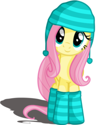 Size: 3455x4400 | Tagged: safe, artist:austiniousi, fluttershy, pegasus, pony, g4, clothes, female, hat, high res, mare, simple background, socks, solo, striped socks, transparent background, vector