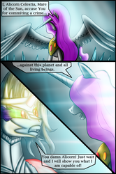 Size: 1200x1810 | Tagged: safe, artist:bonaxor, king sombra, princess celestia, comic:corruption, g4, comic