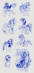 Size: 700x1478 | Tagged: safe, artist:maytee, applejack, lyra heartstrings, rainbow dash, rarity, twilight sparkle, oc, g4, sketch, sketch dump