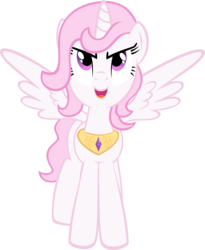 Size: 2252x2746 | Tagged: safe, artist:aleximusprime, artist:iamadinosaurrarrr, princess celestia, alicorn, pony, g4, confident, female, mare, pink-mane celestia, simple background, solo, transparent background, vector, younger