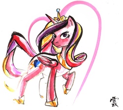 Size: 893x800 | Tagged: safe, artist:sutormal, princess cadance, pony, g4, female, solo