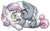 Size: 1024x631 | Tagged: safe, artist:lunarahartistry, silver spoon, sweetie belle, g4, blushing, female, glasses, lesbian, ship:silverbelle, shipping