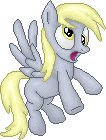 Size: 106x140 | Tagged: safe, artist:jamesmrusch, derpy hooves, pegasus, pony, g4, female, gif, mare, non-animated gif, pixel art, solo