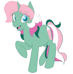 Size: 800x816 | Tagged: safe, artist:kourabiedes, fizzy, g1, full body, raised hoof, simple background, solo, standing, transparent background