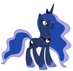 Size: 700x680 | Tagged: safe, artist:alexiy777, princess luna, alicorn, pony, g4, .svg available, female, mare, simple background, solo, svg, transparent background, vector