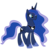 Size: 700x680 | Tagged: safe, artist:alexiy777, princess luna, alicorn, pony, g4, .svg available, female, mare, simple background, solo, svg, transparent background, vector