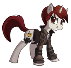 Size: 1102x1053 | Tagged: safe, artist:ric-m, pony, commission, crossover, operation raccoon city, ponified, resident evil, solo, tweed