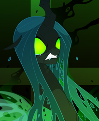 Size: 1024x1249 | Tagged: safe, artist:tarajenkins, queen chrysalis, changeling, changeling queen, cupidite, g4, crying, female