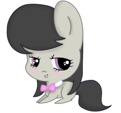 Size: 1650x1536 | Tagged: safe, artist:wisterya, octavia melody, earth pony, pony, g4, chibi, female, simple background, solo, transparent background