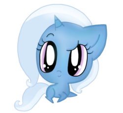 Size: 560x512 | Tagged: safe, artist:wisterya, trixie, pony, unicorn, g4, chibi, female, mare, simple background, solo, transparent background