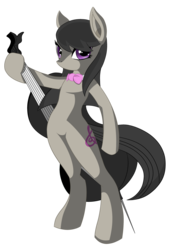 Size: 1962x2881 | Tagged: safe, artist:lionelbrony, octavia melody, earth pony, semi-anthro, g4, bipedal, cello, female, musical instrument, simple background, solo, transparent background, vector