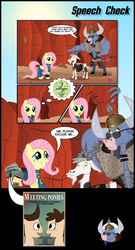 Size: 3000x5574 | Tagged: safe, artist:gray--day, fluttershy, iron will, g4, absurd resolution, comic, fallout, parody