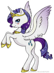 Size: 658x898 | Tagged: safe, artist:wolfurchik, rarity, alicorn, pony, g4, alicornified, female, mare, princess, race swap, raricorn, simple background, solo, transparent background