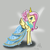 Size: 3000x3000 | Tagged: safe, artist:baka-miku, fluttershy, pony, g4, clothes, dress, female, solo