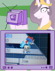 Size: 578x750 | Tagged: safe, princess celestia, keldeo, princess molestia, g4, butt, exploitable meme, plot, pokémon, tv meme