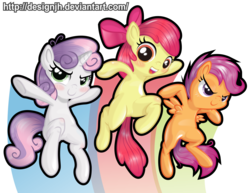 Size: 2915x2253 | Tagged: safe, artist:php94, apple bloom, scootaloo, sweetie belle, g4, cutie mark crusaders