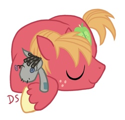 Size: 600x577 | Tagged: safe, artist:doodlesnap, big macintosh, smarty pants, earth pony, pony, g4, male, stallion