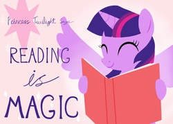 Size: 2048x1469 | Tagged: safe, artist:greentriceratops, twilight sparkle, alicorn, pony, g4, book, female, mare, twilight sparkle (alicorn)