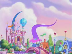 Size: 640x480 | Tagged: safe, screencap, g3, the runaway rainbow, blue, celebration castle, no pony, out of context, ponyville, purple