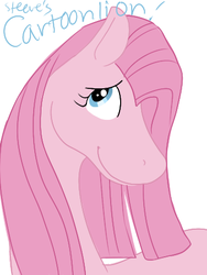 Size: 355x473 | Tagged: dead source, safe, artist:steeve, pinkie pie, g4, cartoonlion, style emulation