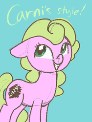 Size: 355x473 | Tagged: safe, artist:steeve, daisy, flower wishes, earth pony, pony, g4, carnifex, female, mare, style emulation