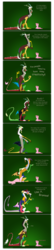 Size: 1224x5616 | Tagged: safe, artist:grievousfan, discord, ruby pinch, draconequus, pony, unicorn, g4, comic, dialogue, duo, female, filly, frustrated, male, sitting, transformation