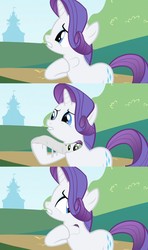 Size: 1280x2160 | Tagged: safe, artist:capnpea, edit, edited screencap, screencap, rarity, sweetie belle, g4, fimbriae, wat