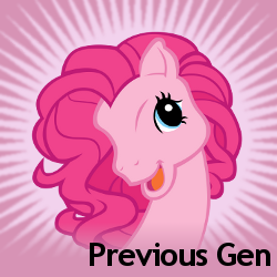 Size: 250x250 | Tagged: safe, pinkie pie, g4, meta, pinkie's silly face, previous gen, spoilered image joke
