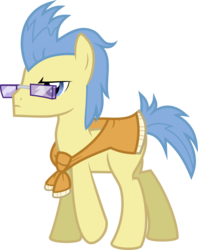 Size: 1280x1614 | Tagged: safe, artist:toughbluff, winter wisp, earth pony, pony, g4, background pony, glasses, hipster, male, simple background, solo, stallion, transparent background, vector