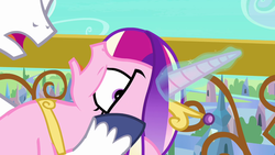 Size: 1280x720 | Tagged: safe, screencap, princess cadance, shining armor, g4, out of context, solo focus