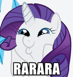 Size: 390x409 | Tagged: safe, rarity, pony, g4, dashface, female, rarara, rerity, smiling, so awesome, solo