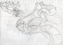 Size: 900x654 | Tagged: safe, artist:jockbock, twilight sparkle, pony, snake, unicorn, g4, female, hug, kaa, mare, monochrome, sketch