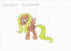 Size: 681x494 | Tagged: safe, artist:star dragon, fluttershy, g4, gnarly fluttershy, recolor