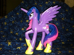 Size: 2592x1936 | Tagged: safe, artist:moonstonewind, twilight sparkle, alicorn, pony, g4, customized toy, female, mare, toy, twilight sparkle (alicorn)