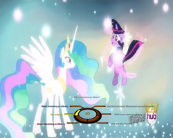 Size: 680x544 | Tagged: safe, artist:jackermon, edit, edited screencap, screencap, twilight sparkle, alicorn, pony, unicorn, g4, magical mystery cure, ascension realm, dialogue wheel, ethereal mane, female, immortal, immortality, immortality blues, mare, mass effect, parallel universe, princess celestia's special princess making dimension, unicorn twilight