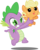 Size: 4000x5041 | Tagged: safe, artist:the-crusius, applejack, spike, dragon, pony, g4, absurd resolution, baby, baby pony, babyjack, female, foal, male, simple background, transparent background, vector