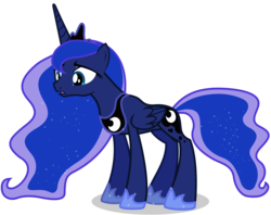 Size: 4800x3800 | Tagged: safe, artist:90sigma, princess luna, alicorn, pony, g4, female, mare, simple background, solo, transparent background, vector