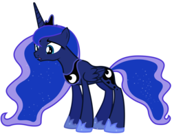 Size: 4800x3800 | Tagged: safe, artist:90sigma, princess luna, alicorn, pony, g4, female, mare, simple background, solo, transparent background, vector