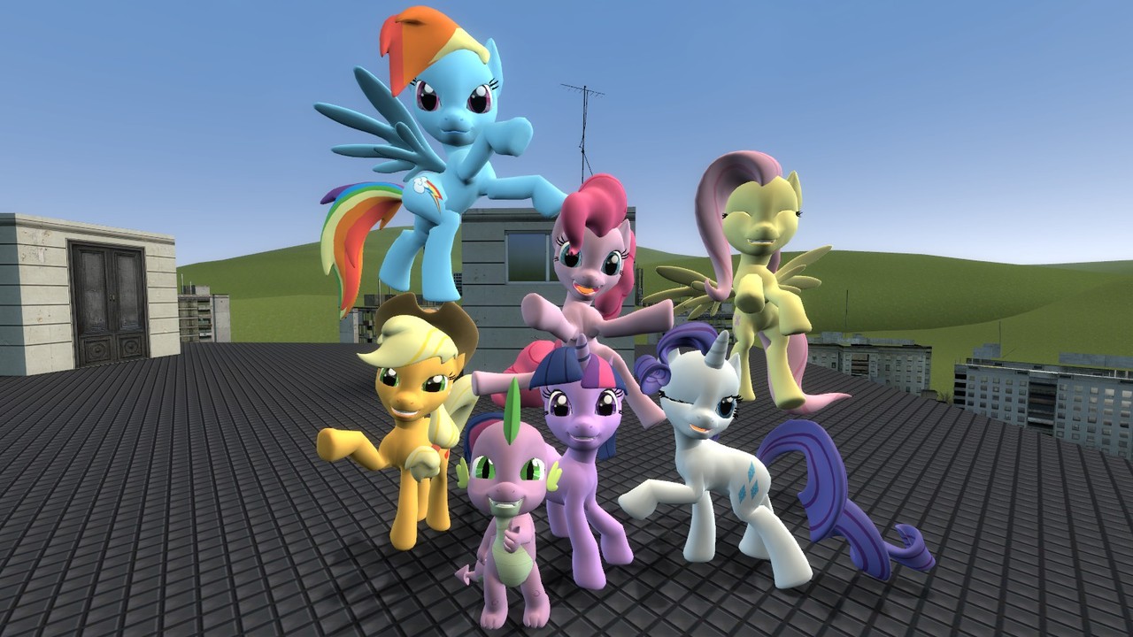 #255600 - safe, applejack, fluttershy, pinkie pie, rainbow dash, rarity