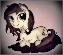 Size: 602x524 | Tagged: safe, artist:zoekleinman, octavia melody, earth pony, pony, g4, female, filly, solo, younger