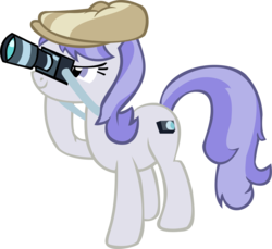 Size: 1894x1735 | Tagged: safe, artist:animusvox, snappy scoop, earth pony, pony, g4, camera, female, hat, mare, raised hoof, simple background, smiling, solo, transparent background, vector