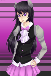 Size: 2000x3000 | Tagged: safe, artist:twigileia, octavia melody, human, g4, eared humanization, female, humanized, solo