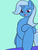 Size: 750x1000 | Tagged: safe, artist:vixyhooves, trixie, pony, g4, bipedal, smiling