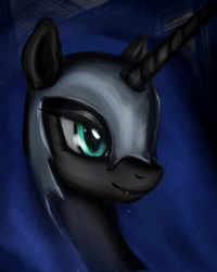 Size: 800x998 | Tagged: safe, artist:mindlesshead, nightmare moon, pony, g4, female, solo