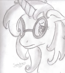 Size: 1280x1445 | Tagged: safe, artist:sarakan, dj pon-3, vinyl scratch, g4, 30 minute art challenge