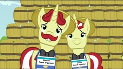 Size: 854x480 | Tagged: safe, edit, edited screencap, screencap, flam, flim, g4, the super speedy cider squeezy 6000, drama, flim flam brothers, unicon, unicon drama